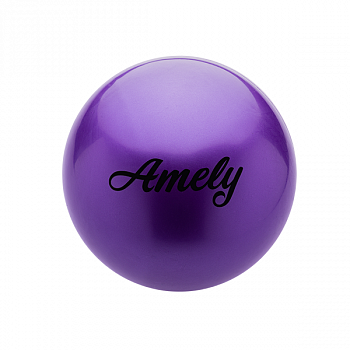 Мяч для х/г Amely AGB-101 19 см, фиолетовый / 12859