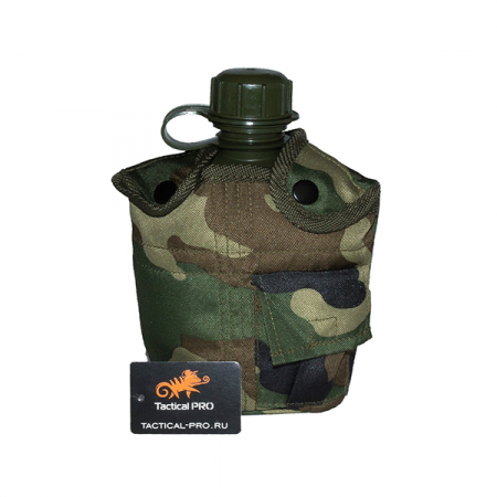 Фляга Plastic Canteen 1 Qt, woodland / 4005T