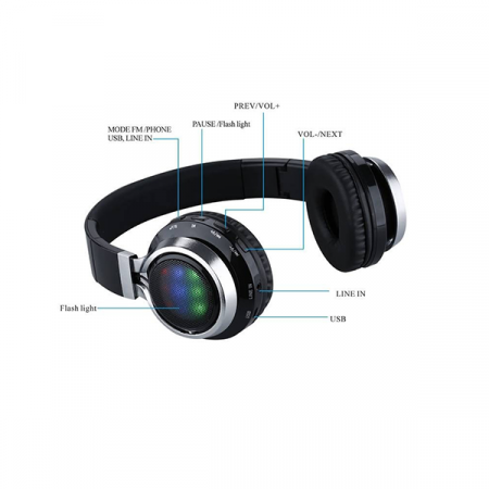 Наушники с микрофоном Bluetooth KTP-39 большие (microSD)