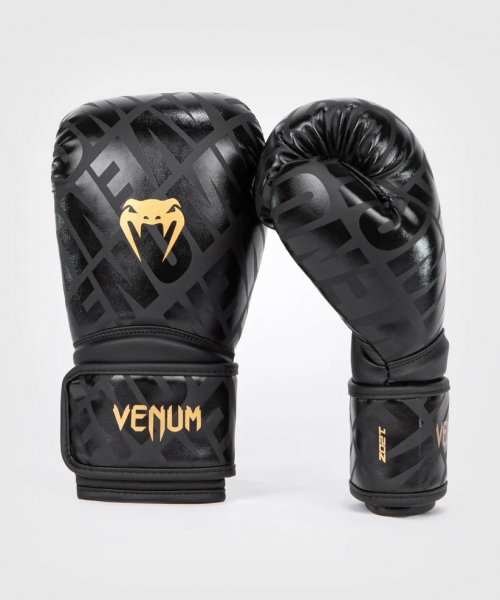 Перчатки боксерские Venum Contender 1.5 X T черно-золотой кож/зам 8 унц / 6667