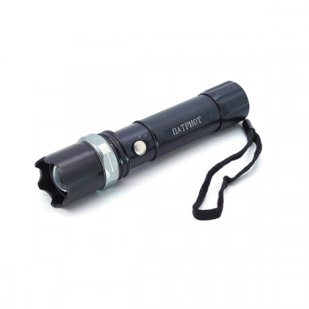 Фонарь ручной Патриот PT-FLR07 (1LED,18650,(1R6), ZOOM)
