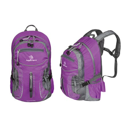 Рюкзак ELEGATORSPORTS 15 л., спорт (городской),усилен. спинка, цв. красн./сер. / 700487