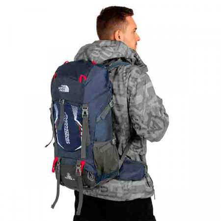 Рюкзак NORTH FACE TNORTHF турист., 50л , В55*Ш32*Г22, алюм. вставки, дождевик, цв. синий / 703566