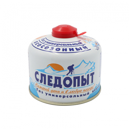 Газ для порт. плит "СЛЕДОПЫТ", метал. баллон, 230гр. резьб., (всесезонный) РОССИЯ / PF-FG-230R