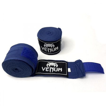 Бинт боксерский Venum (х/б+эластан) синий 4 м / 1195