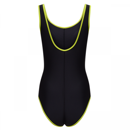 Купальник для плавания 25DEGREES Edge Black/Lime 25D22001W, полиамид (44) / 1757