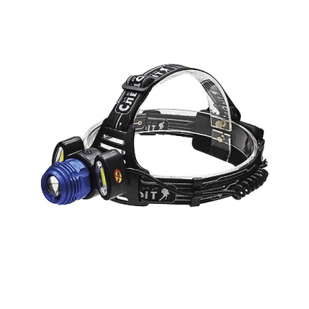 Фонарь налобный "СИБИРСКИЙ СЛЕДОПЫТ-Лайт", 1 LED + 2 COB, zoom, аккум. 220В / PF-PFL-HL36