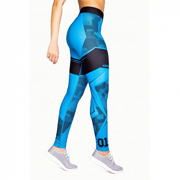 Леггинсы женские Blue geometry р.L / L18-031