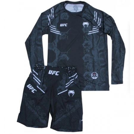 Комплект шорты/рашгард(2) VENUM UFC 030, взрослый, черный, (XL) / WS