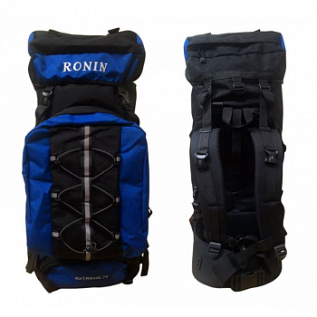 Рюкзак Ronin 70л, станковый, (двойной), черно-синий / 10664