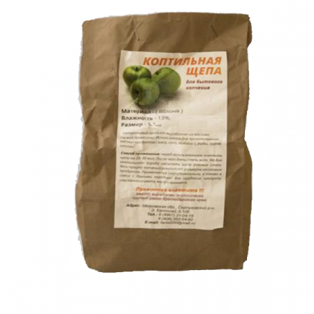 Щепа для копчения яблоневая, фасованая 1дмкуб / 6435