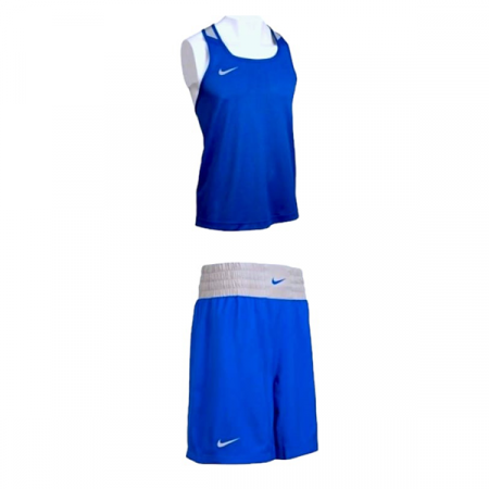 Боксерская форма Nike (майка и шорты) (XXS, синий) / Рат