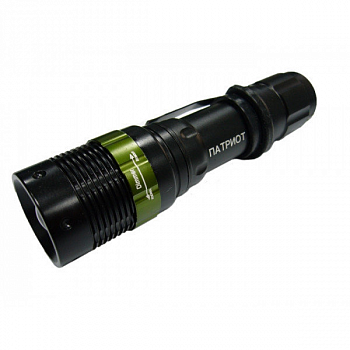 Фонарь ручной Патриот SL-K137 (1LED,18650,ZOOM)