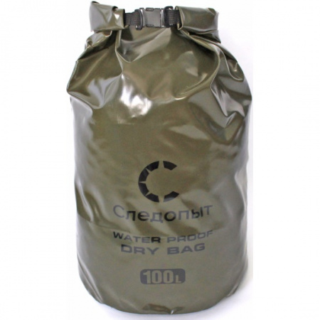 Гермомешок "СЛЕДОПЫТ - Dry Bag" без лямок, 100 л, цв. хаки / PF-DBS-100Н
