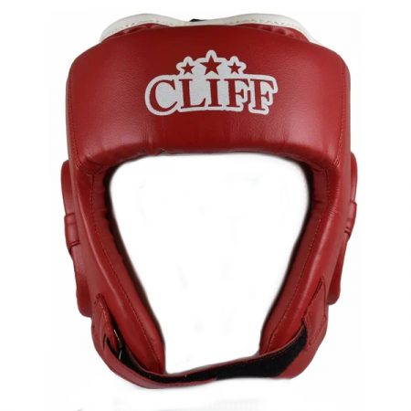 Шлем для единоборств CLIFF Ф-5, открытый, PVC, красный, p.M / Ф-5
