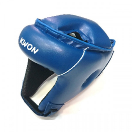 Шлем бокс KWON ERGO FOAM кожзам (S/M, Синий) / 4009