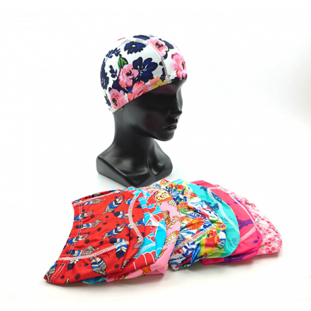 Шапочка для плавания женская, лайкра, MULTI COLOR / WS