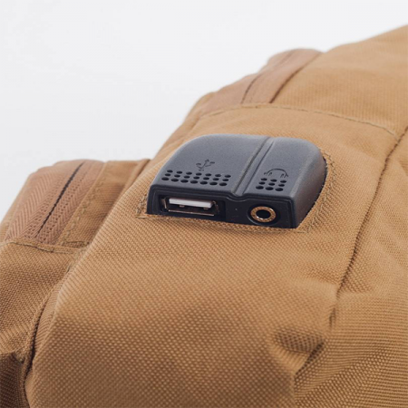 Сумка через плечо с разъемами для USB и  наушников, coyote / rep-444coyote