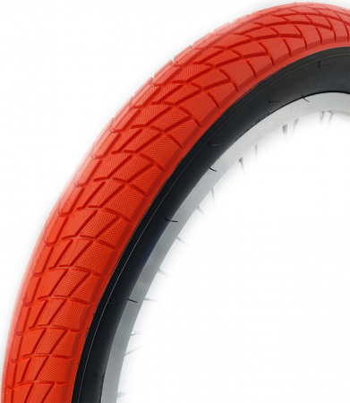 Покрышка WD 20x2.35 красный/чёрная боковина P-1023 / TT