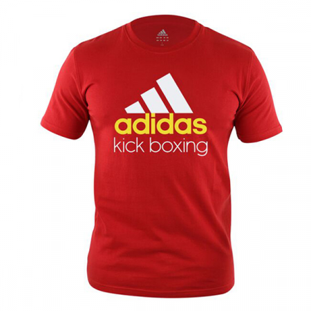 Футболка Community T-Shirt Kickboxing красно-белая (размер M) / adiCTKB