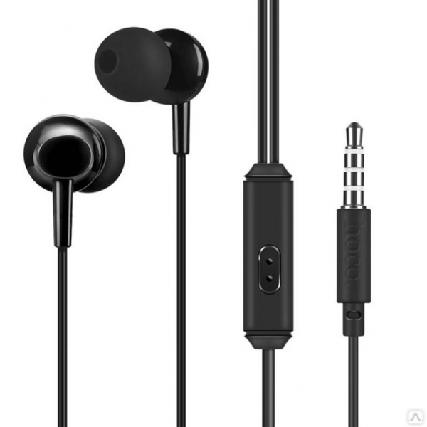 Наушники с микрофоном Hoco M14 1м Black