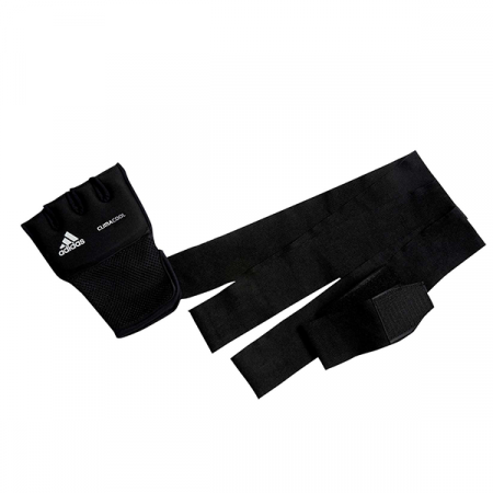 Накладки гелевые с бинтом 2 метра Quick Wrap Glove Mexican черные (размер S/M) / adiBP012
