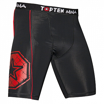 Шорты компрессионные TOPTEN MMA Black (M) / 1887-9