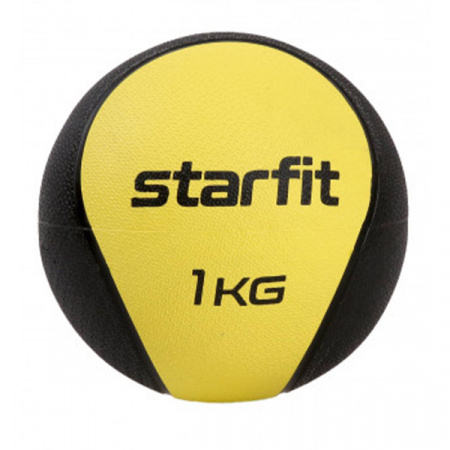 Медбол высокой плотности STARFIT GB-702 1 кг, желтый / 18934