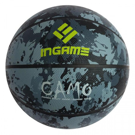 Мяч баскетбольный INGAME CAMO №7 серый / WS