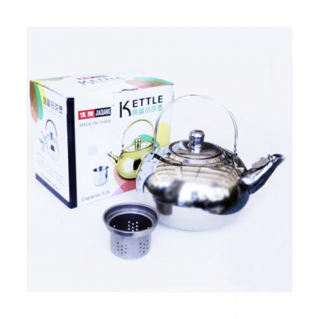 Чайник походный KETTLE, 1,2л, 16см, нерж.сталь, с ситечком, со свистком, в коробке / 700723