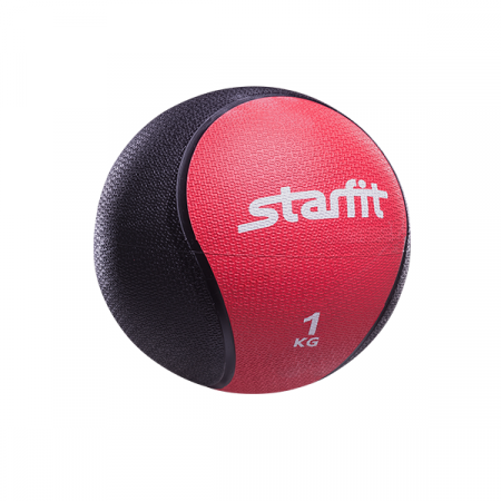 Медбол STARFIT Pro GB-702, 1 кг, красный / 7297