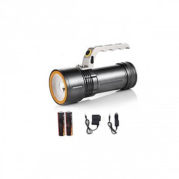 Фонарь аккум. GREE LED,зарядка 220V+12V,авт.заряд,алюм.корп.,8000 люм., 3 реж.влагоз.(3405) / 100911