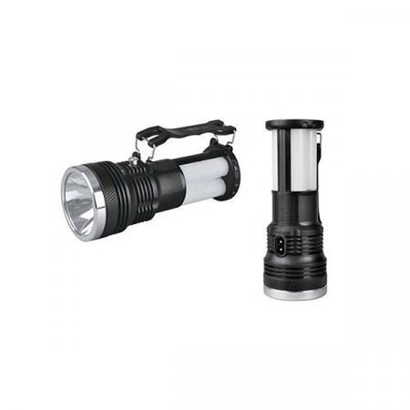 Фонарь YAJIA кемпинг., 1W+24SMD LED, 220V, 3 режима, +солн. батарея, пласт. корпус, ручка / 304122