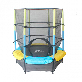 Батут DFC JUMP KIDS 55" желт/син, сетка (137см) /  55INCH-JD-YB