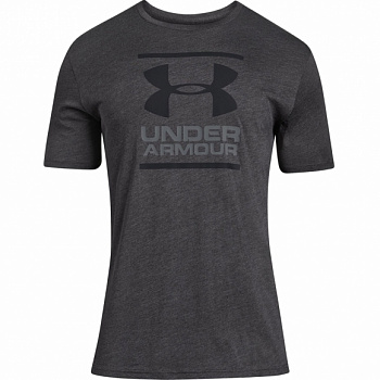 Футболка (UA GL Foundation SS T Charcoal Medium Heather / Graphite / Black) р. M / 1326849-019
