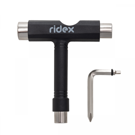 Ключ для скейтборда RIDEX SB, Т-образный, черный / 3301