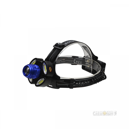 Фонарь налобный "СИБИРСКИЙ СЛЕДОПЫТ-Стильб", 1 LED + 4 COB, zoom, аккум. 220В / PF-PFL-HL37