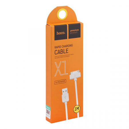 Кабель USB Apple 30 pin 1M Hoco 2.1 A 