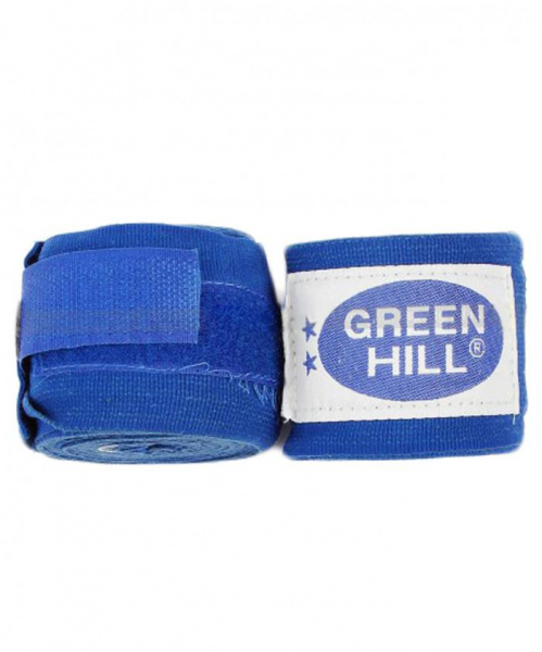 Бинт боксерский Green Hill BP-6232a, 2,5м, эластик, синий / 7699