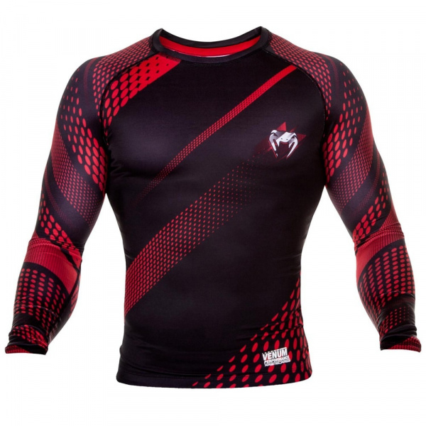 Рашгард Venum Rapid Rashguard LongSleeve Black/Red (M) / 4595_bk_rd