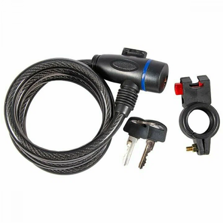 Замок велосипедный 10х1500 mm ключ +GK 1/60 GK102.110+GK / TT
