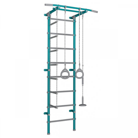 ДСК Pastel 1 цв.бирюзовый-серый (веревочная лестница, тарзанка, кольца) / PF1П17.16-П