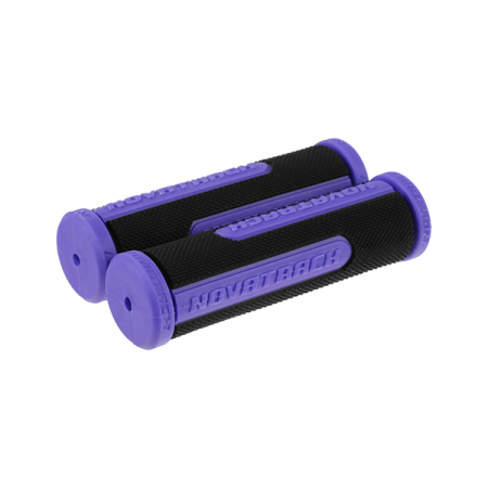 Грипсы Novatrack, 110 мм, цвет чёрный/фиолетовый / 4416350