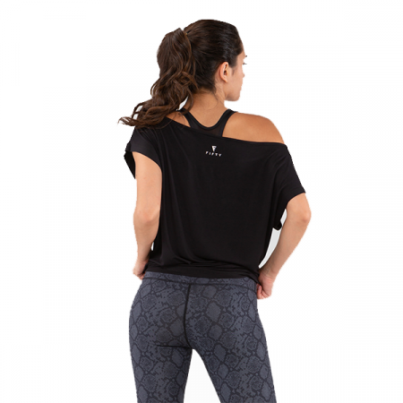 Женская футболка FIFTY Ease Off black FA-WT-0202-BLK, черный (L) / 16703
