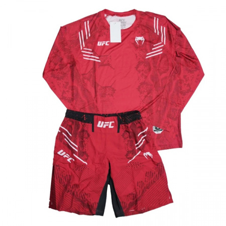 Комплект рашгард/шорты (2) VENUM UFC, взрослый,красный, S / WS
