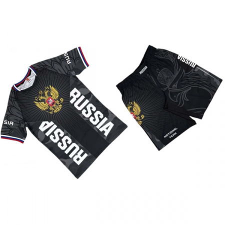 Комплект майка/шорты RUSSIA(TR)3010 детский, черный 140(7-8л) / WS